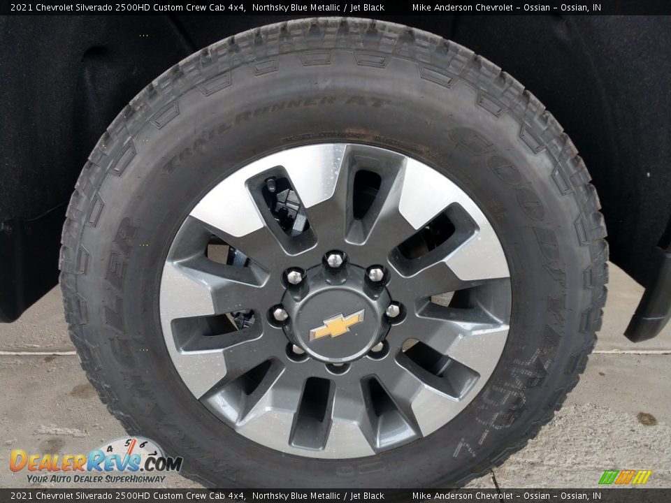 2021 Chevrolet Silverado 2500HD Custom Crew Cab 4x4 Northsky Blue Metallic / Jet Black Photo #11