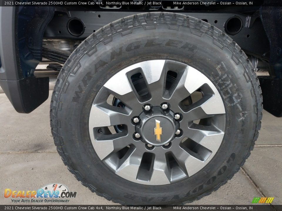 2021 Chevrolet Silverado 2500HD Custom Crew Cab 4x4 Northsky Blue Metallic / Jet Black Photo #12