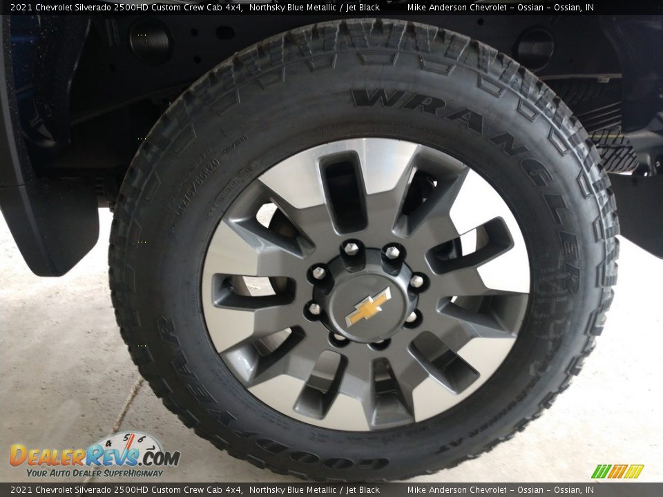 2021 Chevrolet Silverado 2500HD Custom Crew Cab 4x4 Northsky Blue Metallic / Jet Black Photo #13
