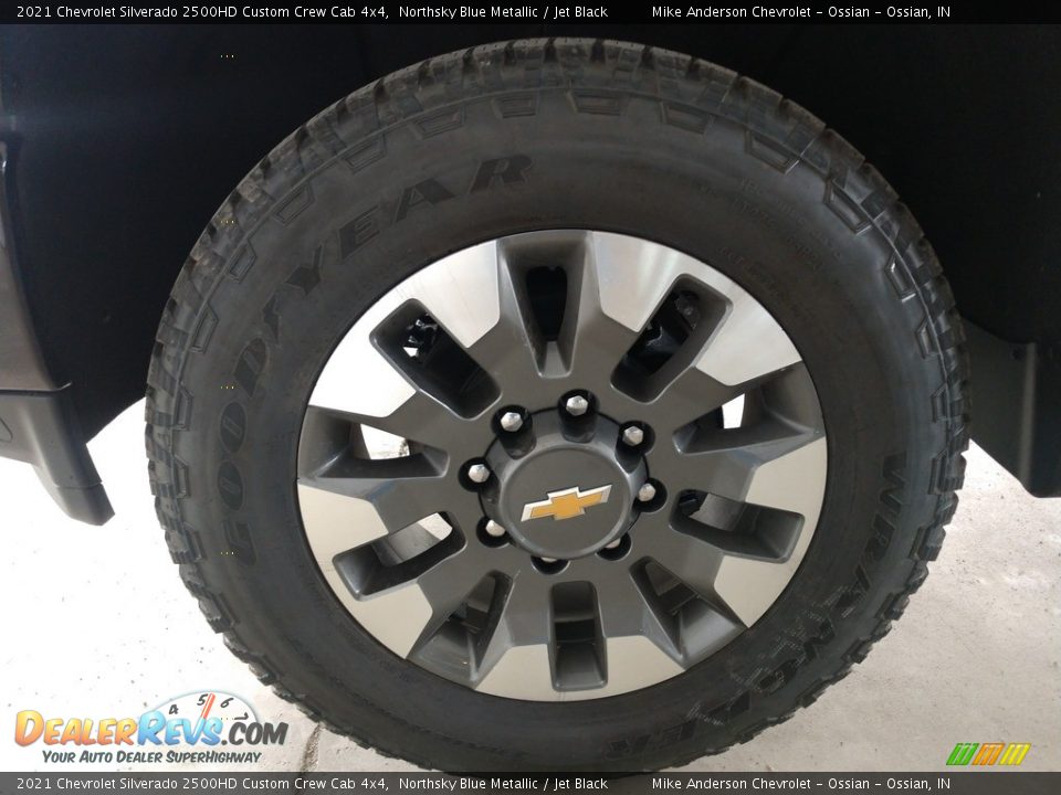 2021 Chevrolet Silverado 2500HD Custom Crew Cab 4x4 Northsky Blue Metallic / Jet Black Photo #14