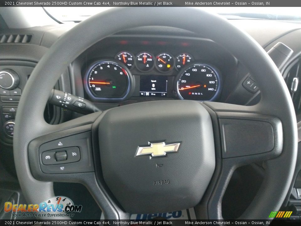 2021 Chevrolet Silverado 2500HD Custom Crew Cab 4x4 Northsky Blue Metallic / Jet Black Photo #24