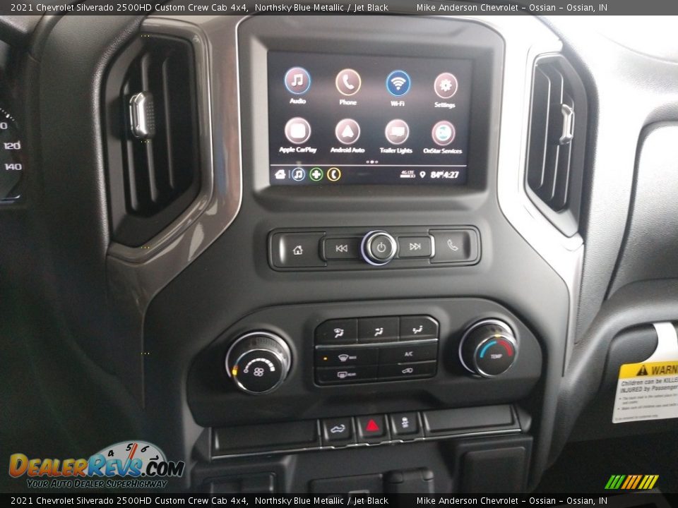 2021 Chevrolet Silverado 2500HD Custom Crew Cab 4x4 Northsky Blue Metallic / Jet Black Photo #27
