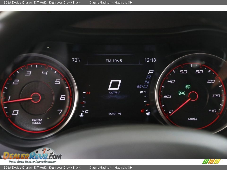 2019 Dodge Charger SXT AWD Destroyer Gray / Black Photo #8