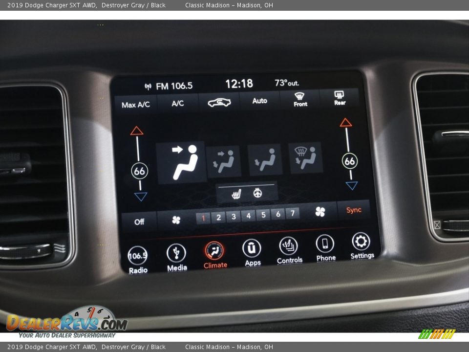 2019 Dodge Charger SXT AWD Destroyer Gray / Black Photo #10