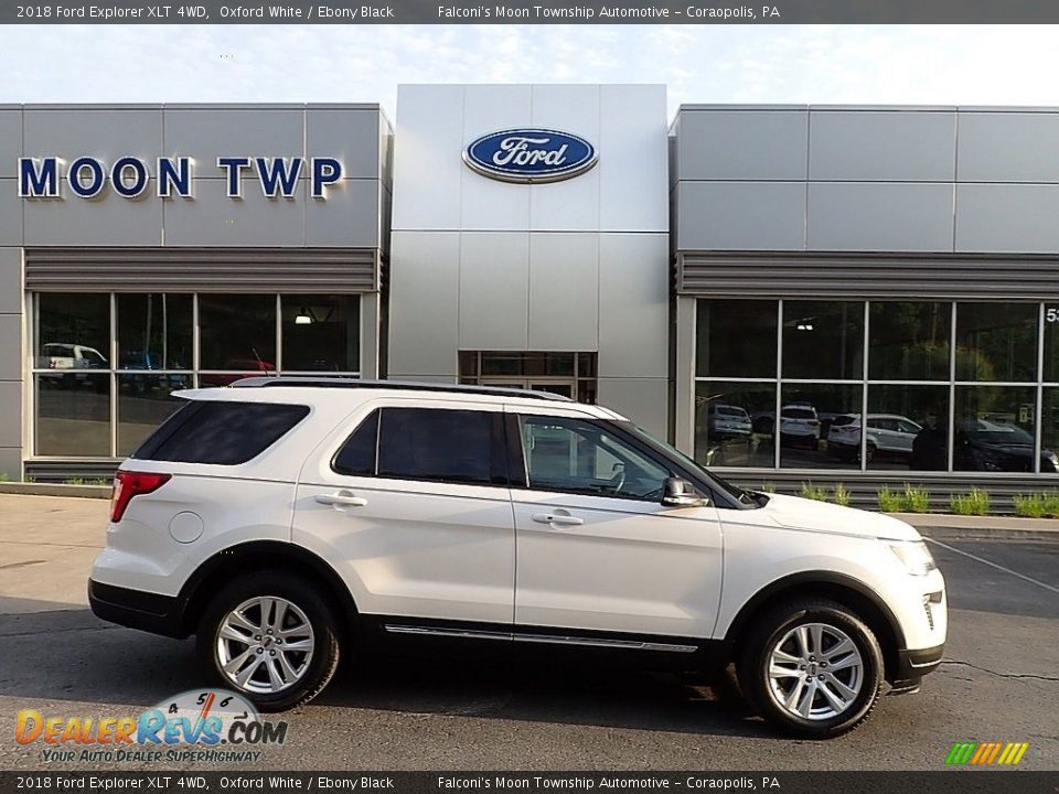 2018 Ford Explorer XLT 4WD Oxford White / Ebony Black Photo #1