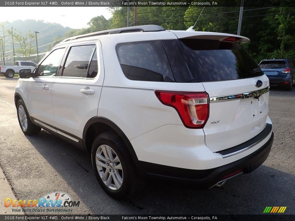 2018 Ford Explorer XLT 4WD Oxford White / Ebony Black Photo #5