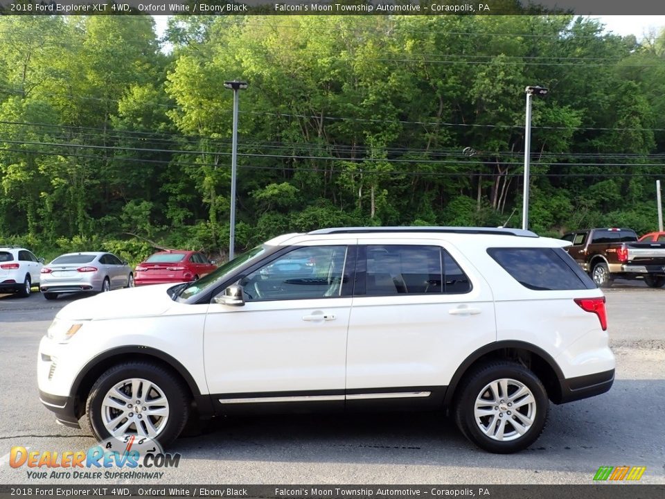 2018 Ford Explorer XLT 4WD Oxford White / Ebony Black Photo #6