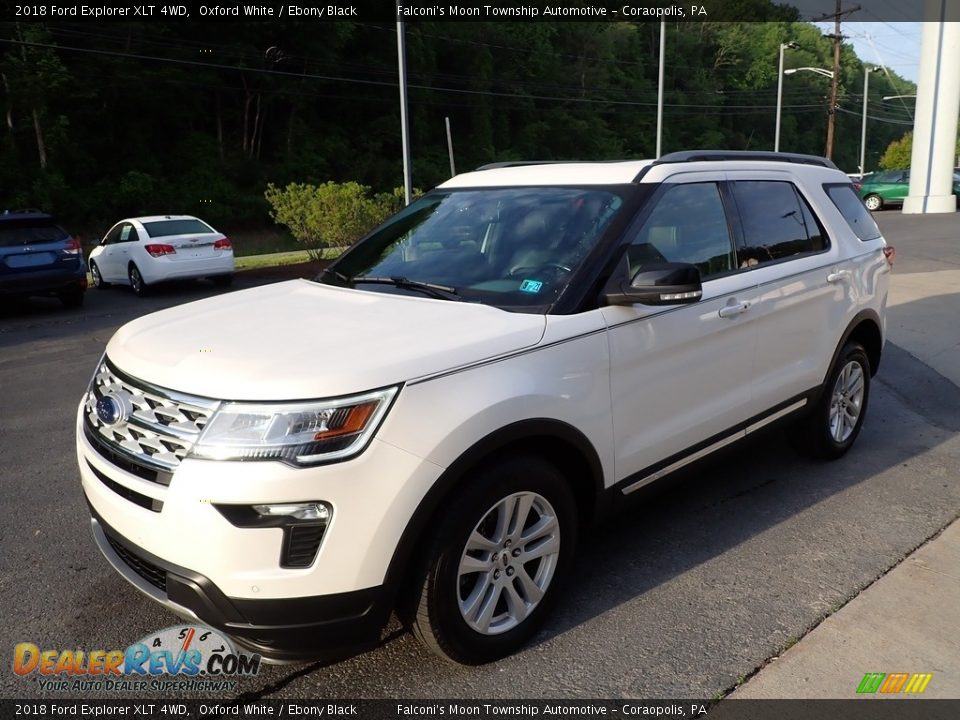 2018 Ford Explorer XLT 4WD Oxford White / Ebony Black Photo #7