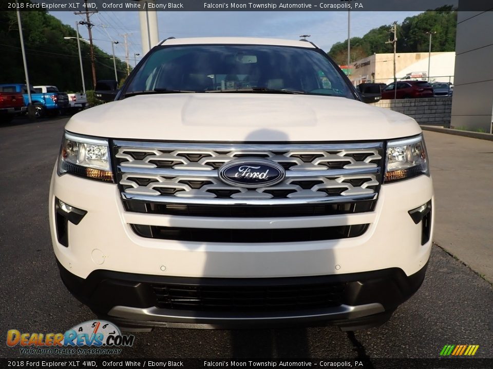 2018 Ford Explorer XLT 4WD Oxford White / Ebony Black Photo #8