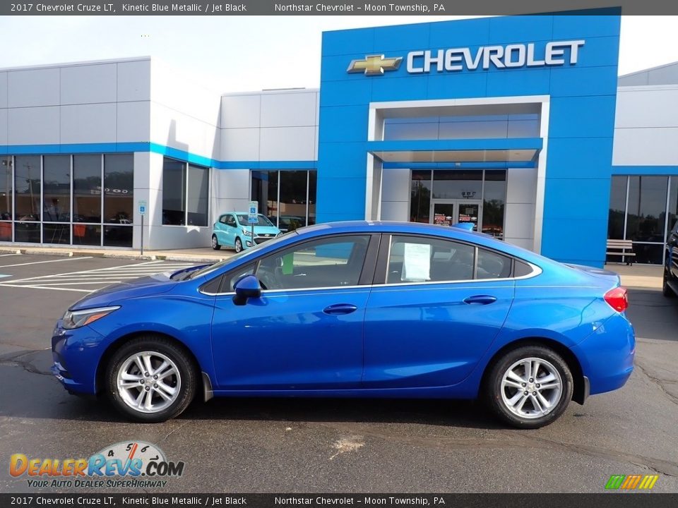 2017 Chevrolet Cruze LT Kinetic Blue Metallic / Jet Black Photo #3