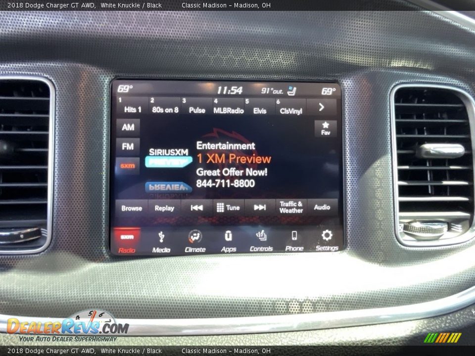 2018 Dodge Charger GT AWD White Knuckle / Black Photo #8