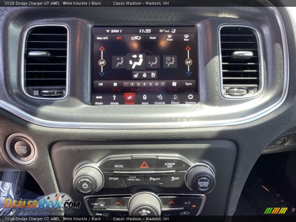 2018 Dodge Charger GT AWD White Knuckle / Black Photo #9
