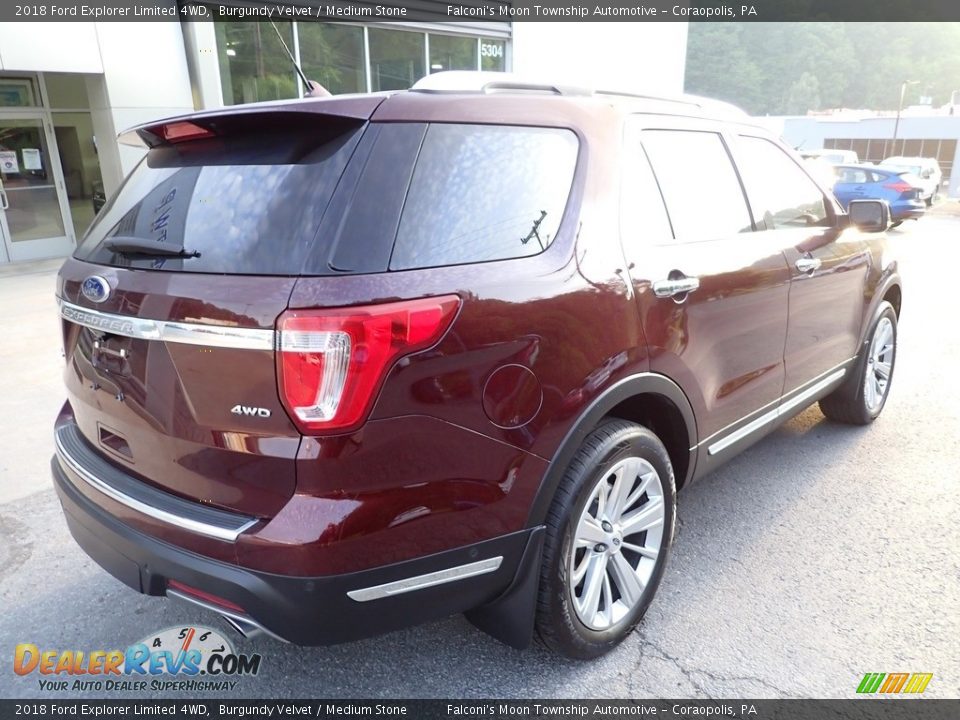 2018 Ford Explorer Limited 4WD Burgundy Velvet / Medium Stone Photo #2