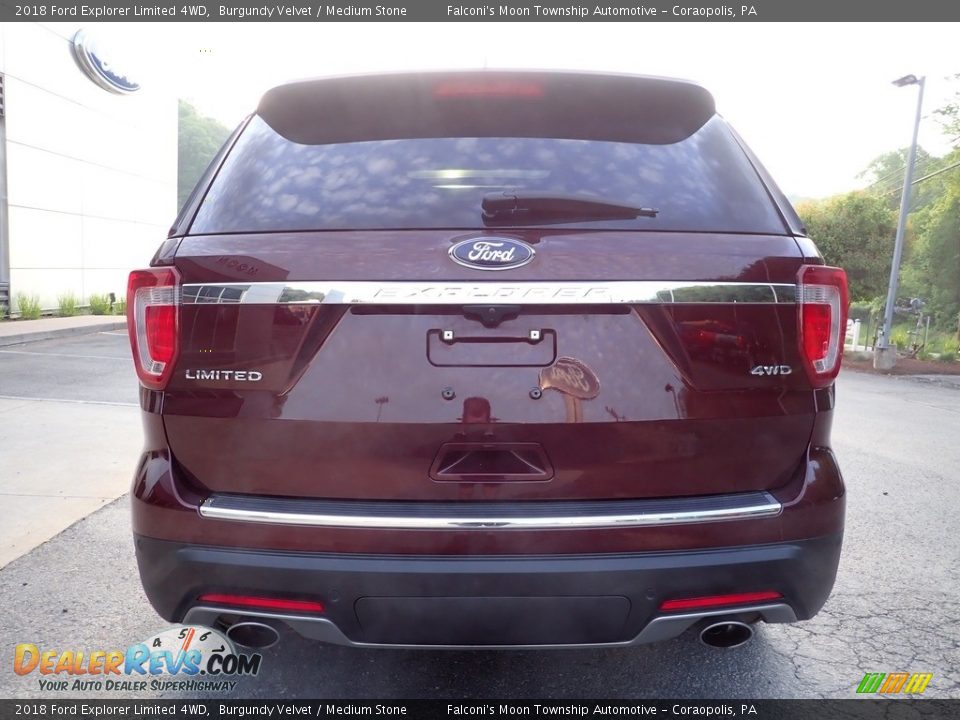 2018 Ford Explorer Limited 4WD Burgundy Velvet / Medium Stone Photo #3