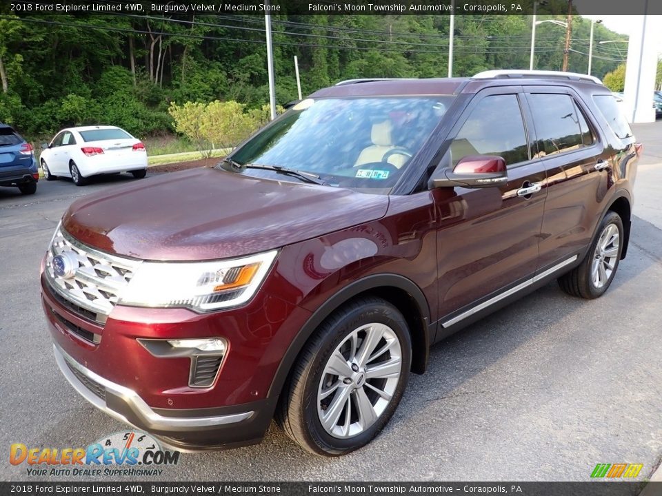 2018 Ford Explorer Limited 4WD Burgundy Velvet / Medium Stone Photo #7