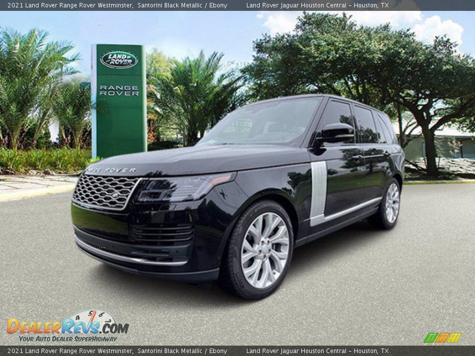 2021 Land Rover Range Rover Westminster Santorini Black Metallic / Ebony Photo #1