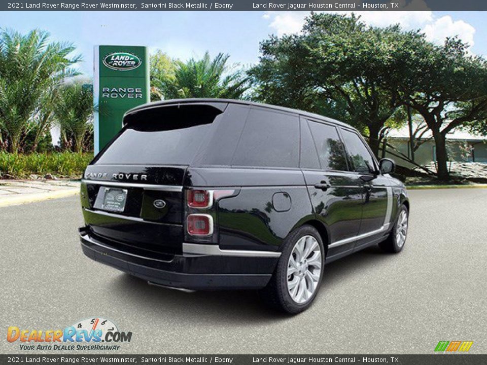 2021 Land Rover Range Rover Westminster Santorini Black Metallic / Ebony Photo #2