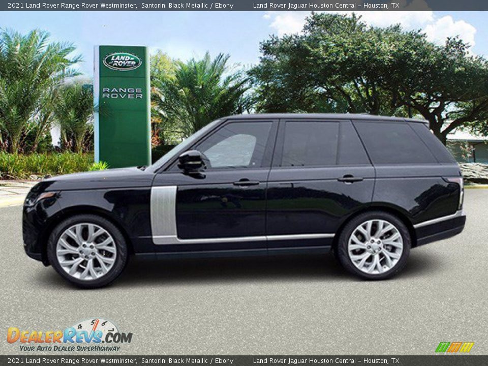 2021 Land Rover Range Rover Westminster Santorini Black Metallic / Ebony Photo #6