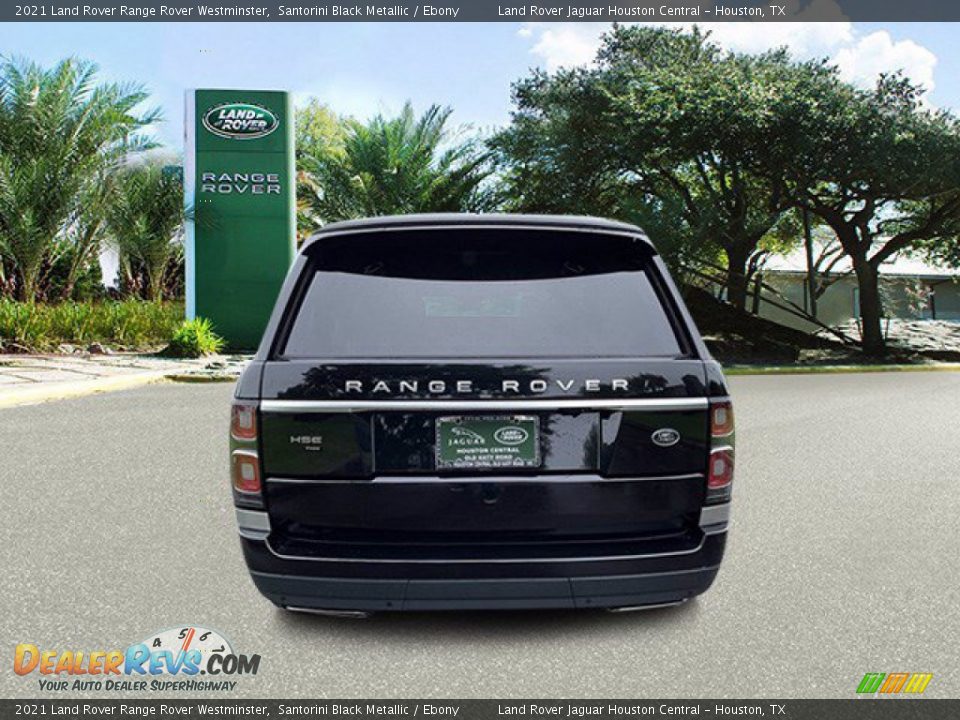 2021 Land Rover Range Rover Westminster Santorini Black Metallic / Ebony Photo #7