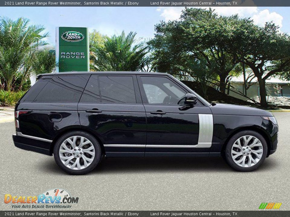 2021 Land Rover Range Rover Westminster Santorini Black Metallic / Ebony Photo #11