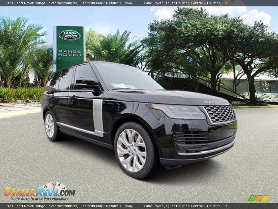 2021 Land Rover Range Rover Westminster Santorini Black Metallic / Ebony Photo #12