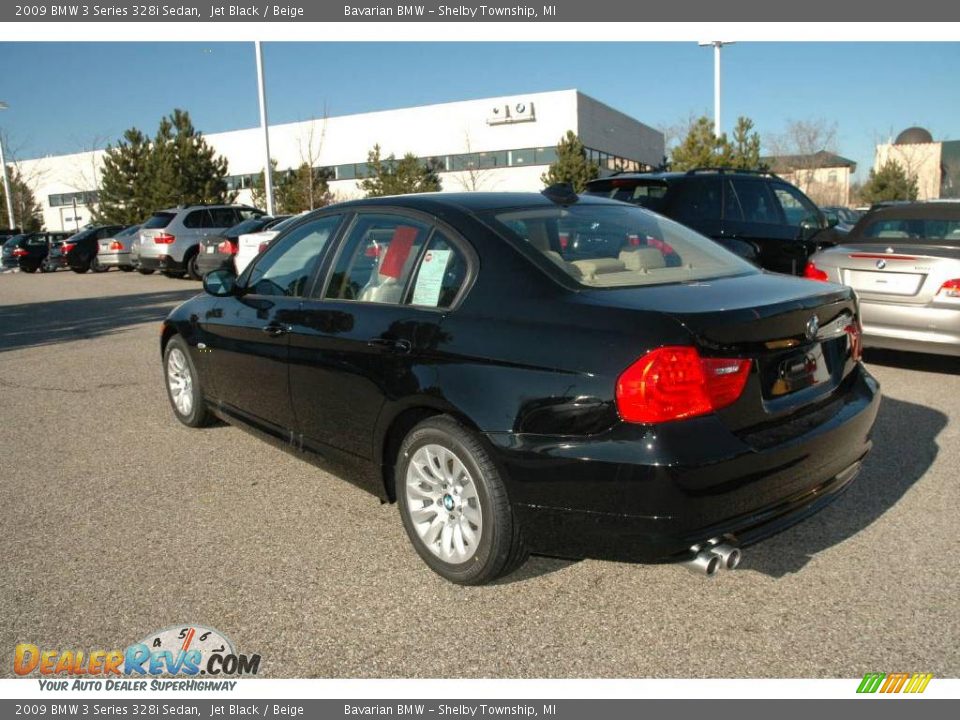 2009 BMW 3 Series 328i Sedan Jet Black / Beige Photo #3