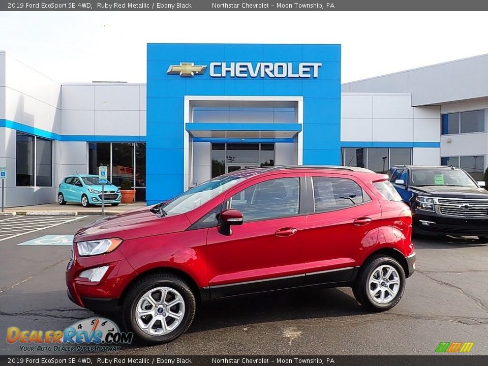 2019 Ford EcoSport SE 4WD Ruby Red Metallic / Ebony Black Photo #1