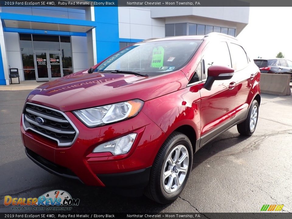 2019 Ford EcoSport SE 4WD Ruby Red Metallic / Ebony Black Photo #2