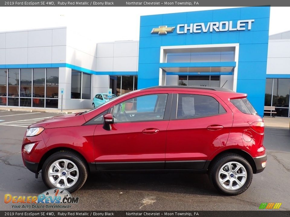 2019 Ford EcoSport SE 4WD Ruby Red Metallic / Ebony Black Photo #3