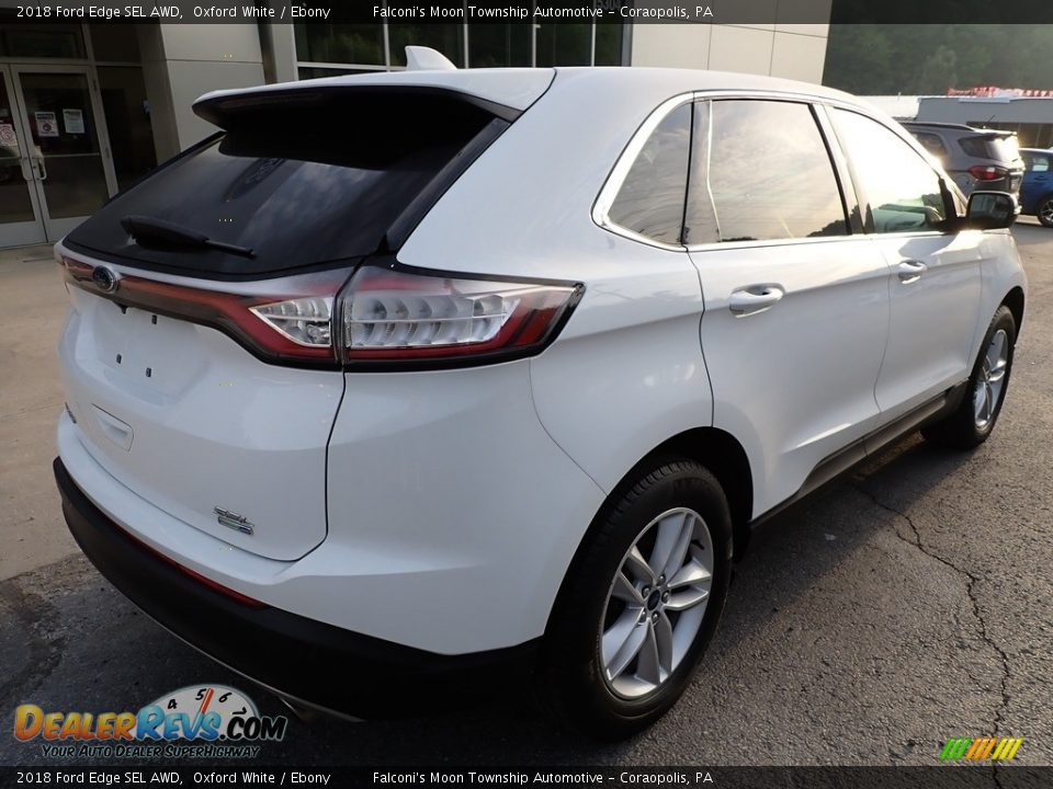 2018 Ford Edge SEL AWD Oxford White / Ebony Photo #2