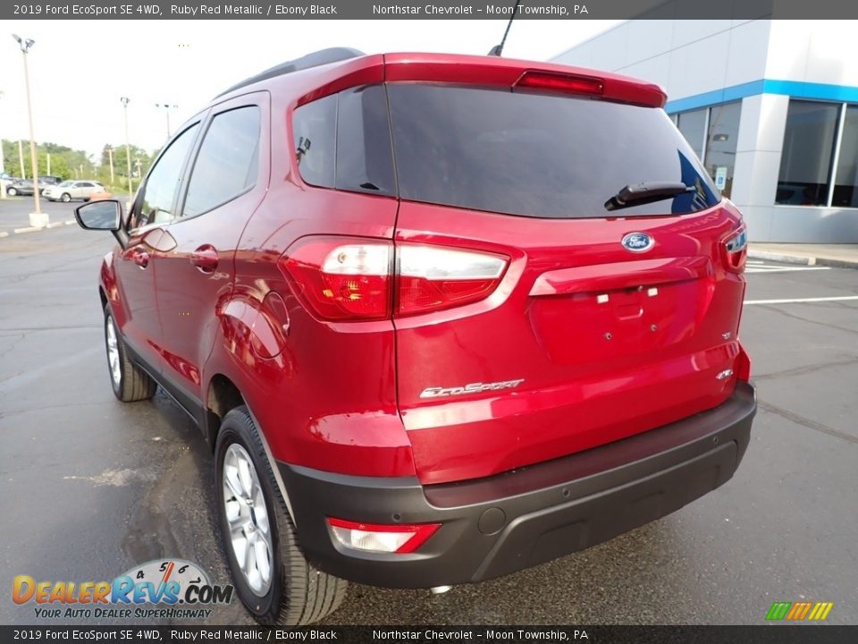 2019 Ford EcoSport SE 4WD Ruby Red Metallic / Ebony Black Photo #5