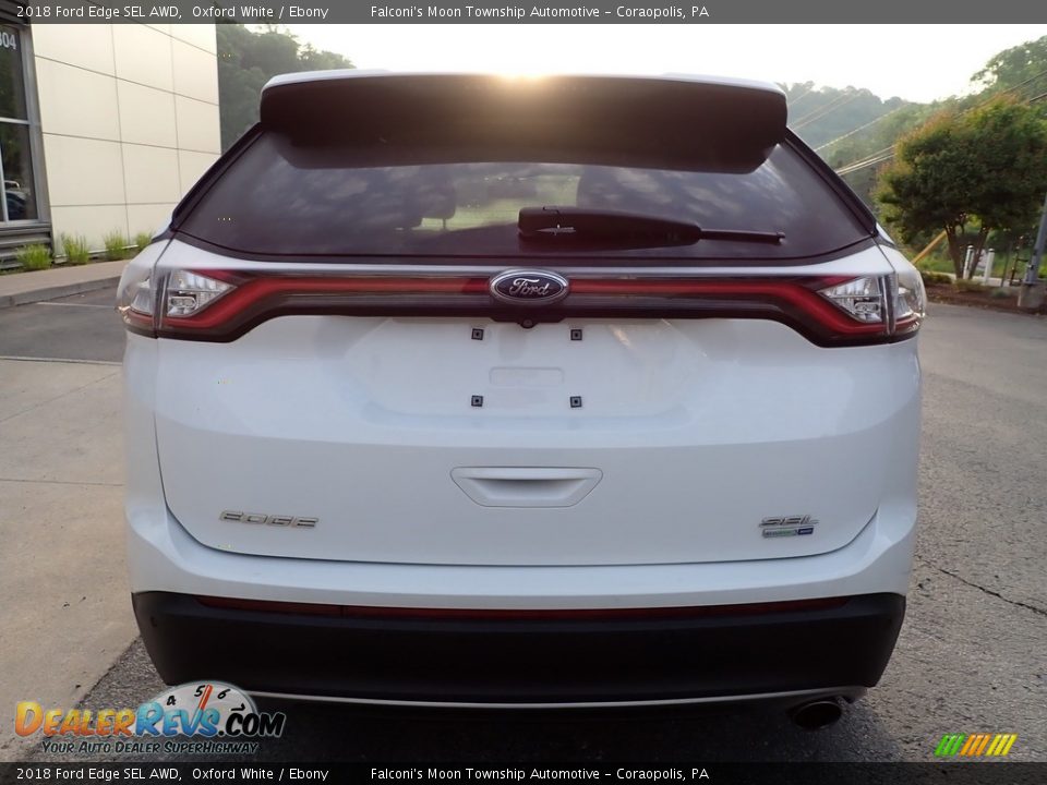 2018 Ford Edge SEL AWD Oxford White / Ebony Photo #3