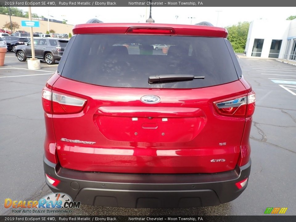 2019 Ford EcoSport SE 4WD Ruby Red Metallic / Ebony Black Photo #6
