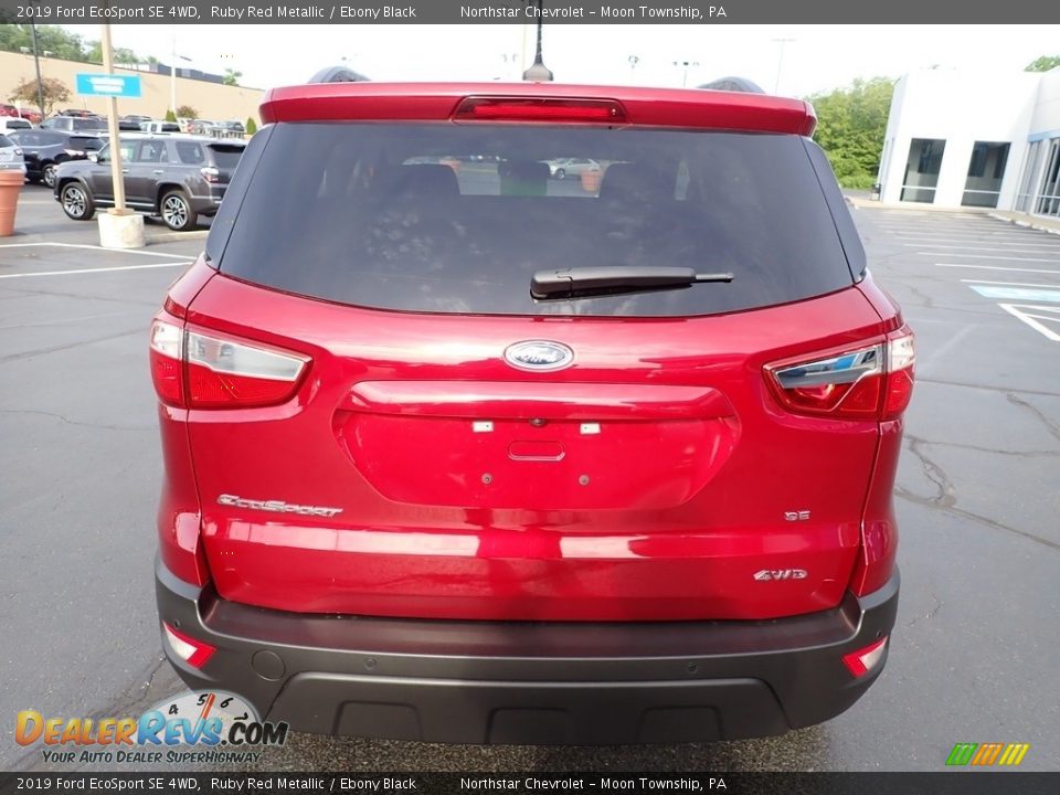 2019 Ford EcoSport SE 4WD Ruby Red Metallic / Ebony Black Photo #6