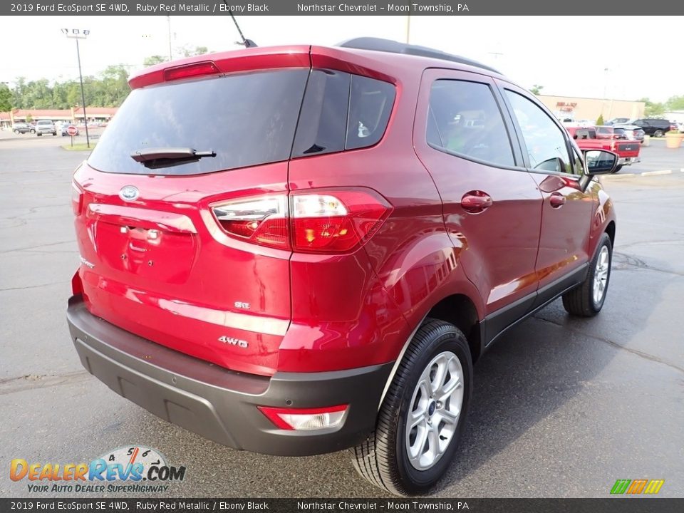 2019 Ford EcoSport SE 4WD Ruby Red Metallic / Ebony Black Photo #7