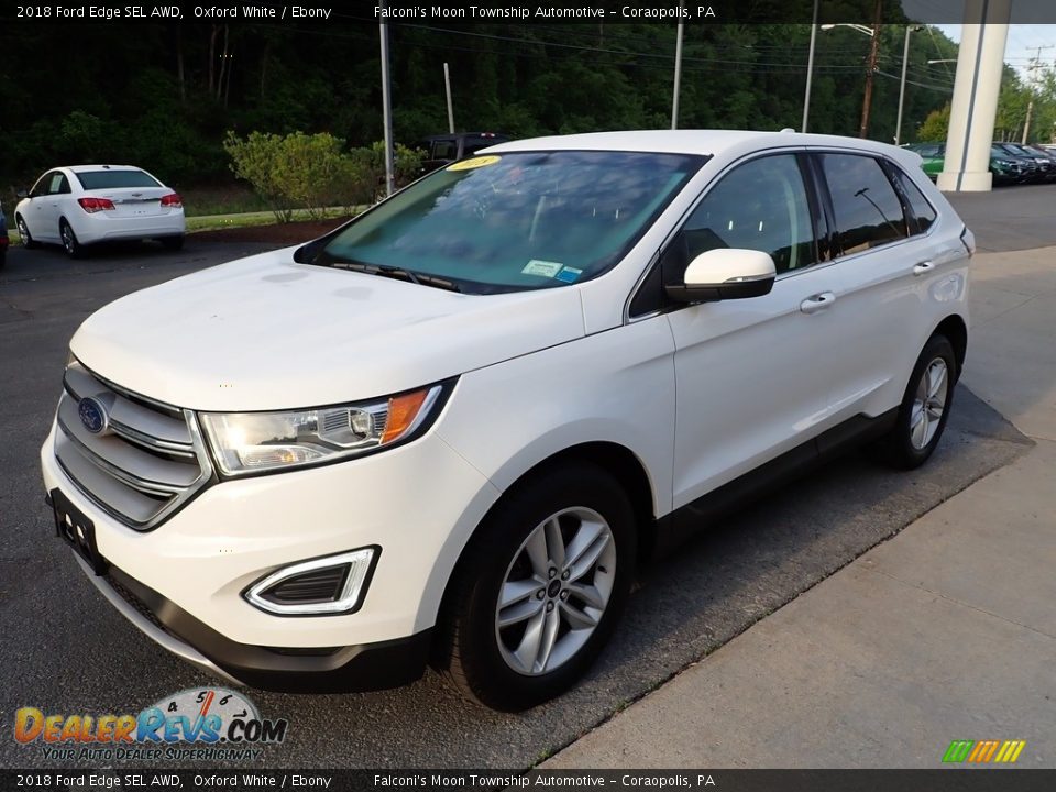 2018 Ford Edge SEL AWD Oxford White / Ebony Photo #7