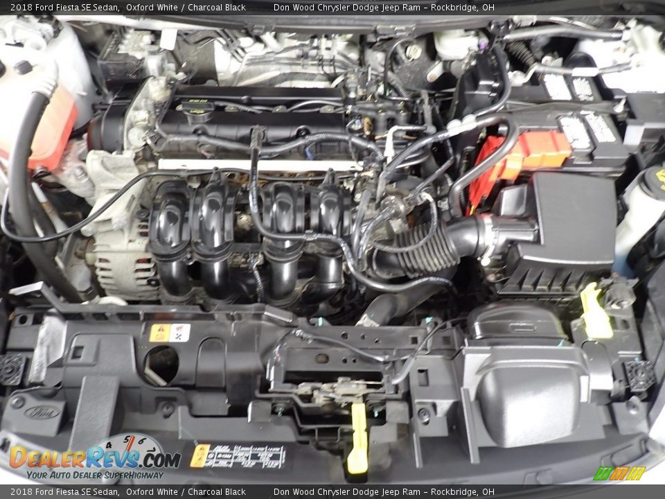 2018 Ford Fiesta SE Sedan Oxford White / Charcoal Black Photo #7