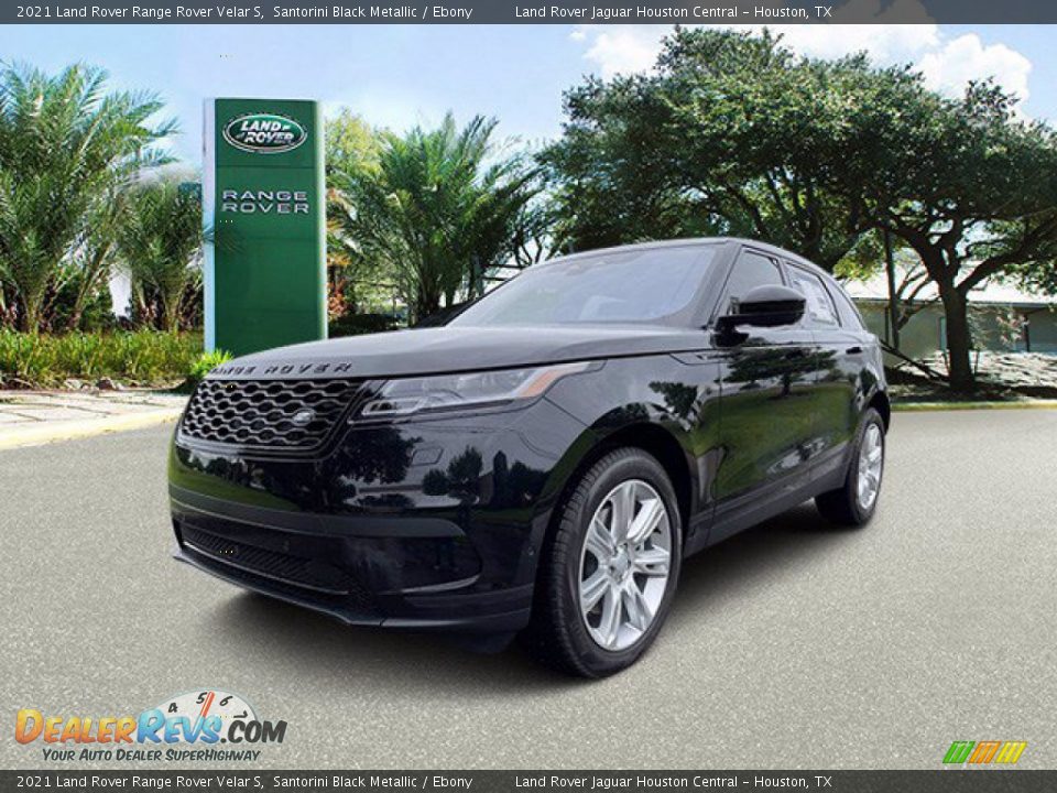 2021 Land Rover Range Rover Velar S Santorini Black Metallic / Ebony Photo #1