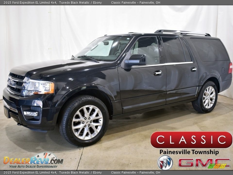 2015 Ford Expedition EL Limited 4x4 Tuxedo Black Metallic / Ebony Photo #1