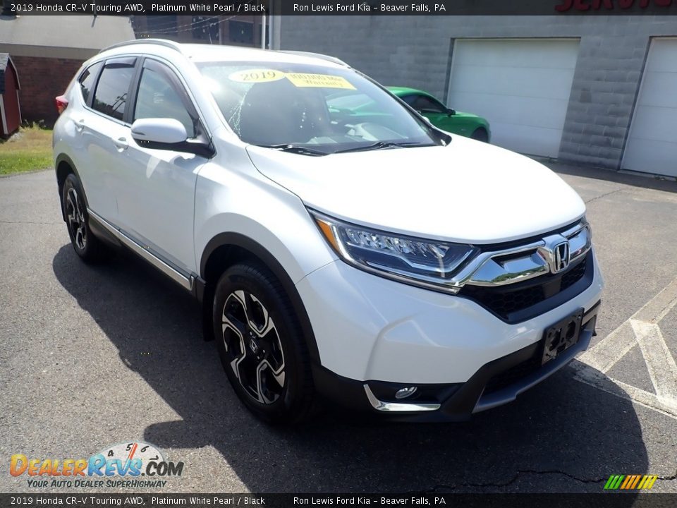 2019 Honda CR-V Touring AWD Platinum White Pearl / Black Photo #3