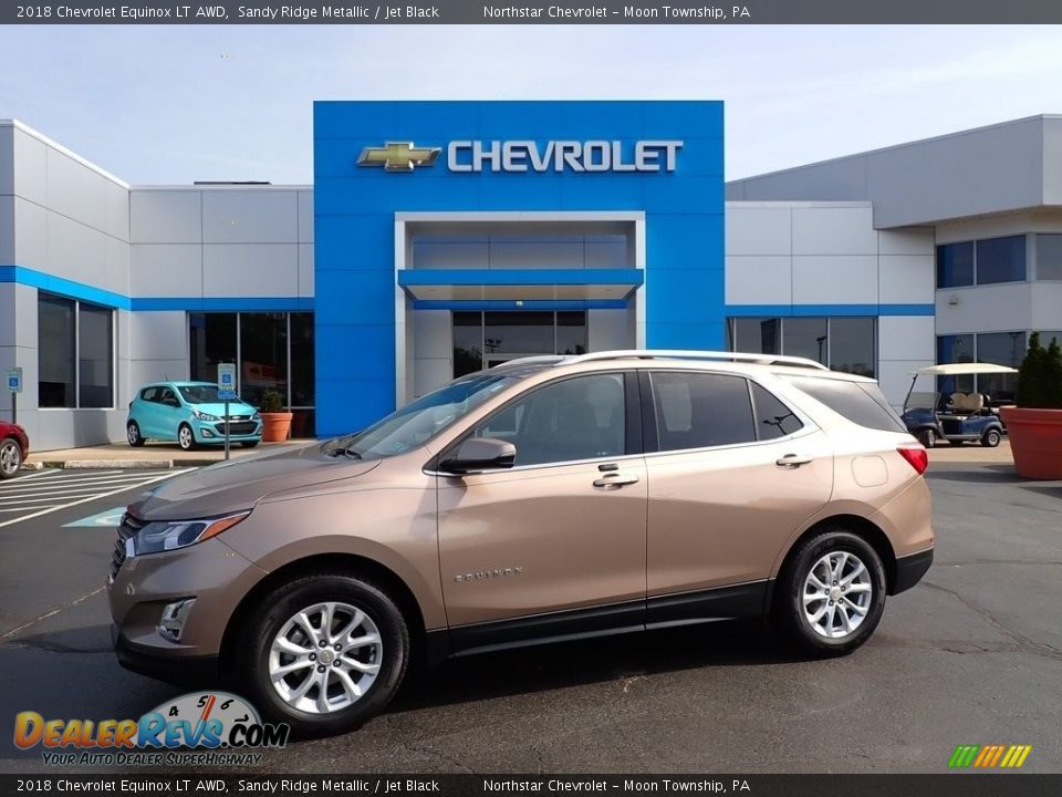 2018 Chevrolet Equinox LT AWD Sandy Ridge Metallic / Jet Black Photo #1