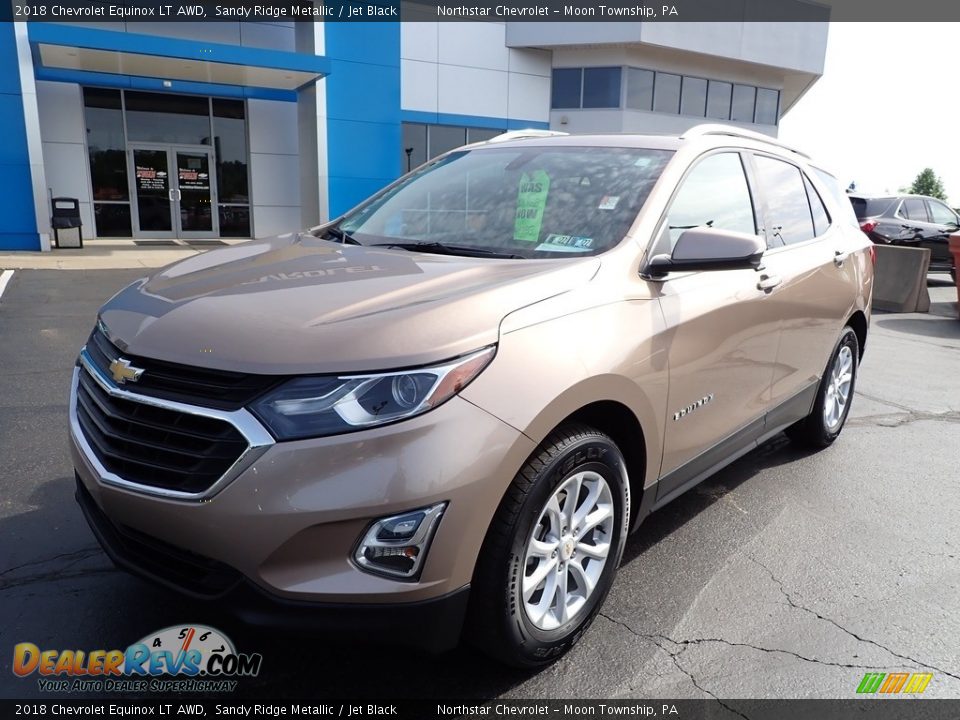 2018 Chevrolet Equinox LT AWD Sandy Ridge Metallic / Jet Black Photo #2