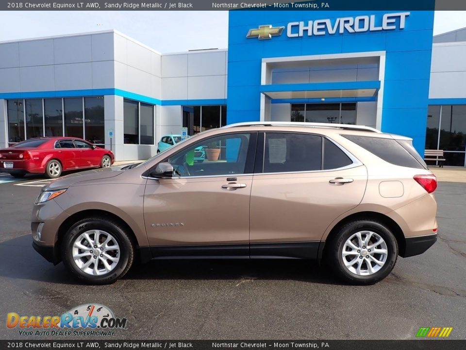 2018 Chevrolet Equinox LT AWD Sandy Ridge Metallic / Jet Black Photo #3