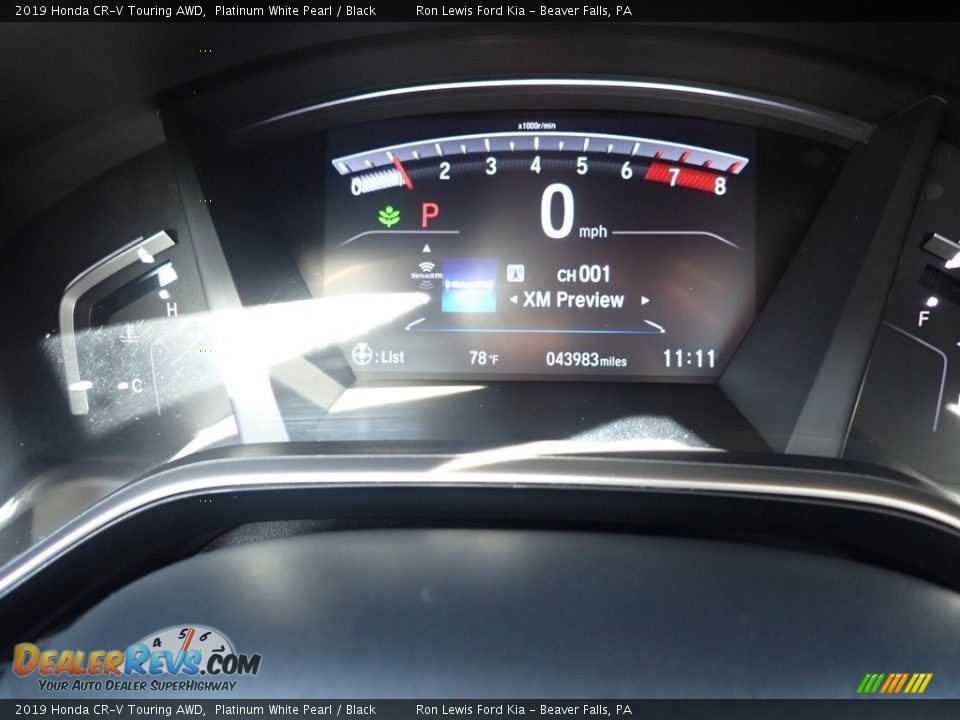 2019 Honda CR-V Touring AWD Platinum White Pearl / Black Photo #18