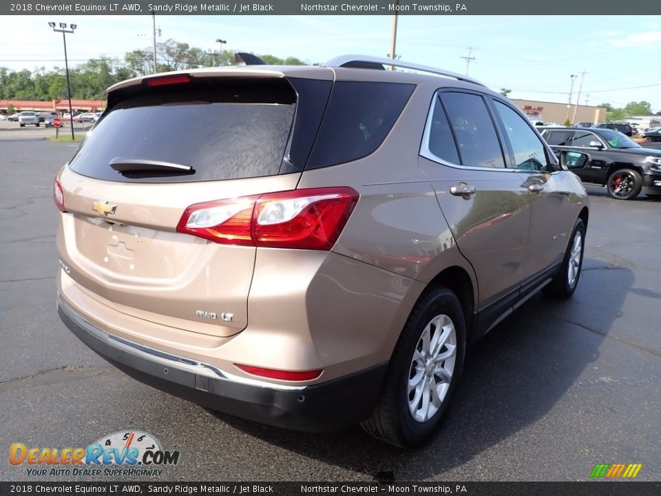 2018 Chevrolet Equinox LT AWD Sandy Ridge Metallic / Jet Black Photo #8