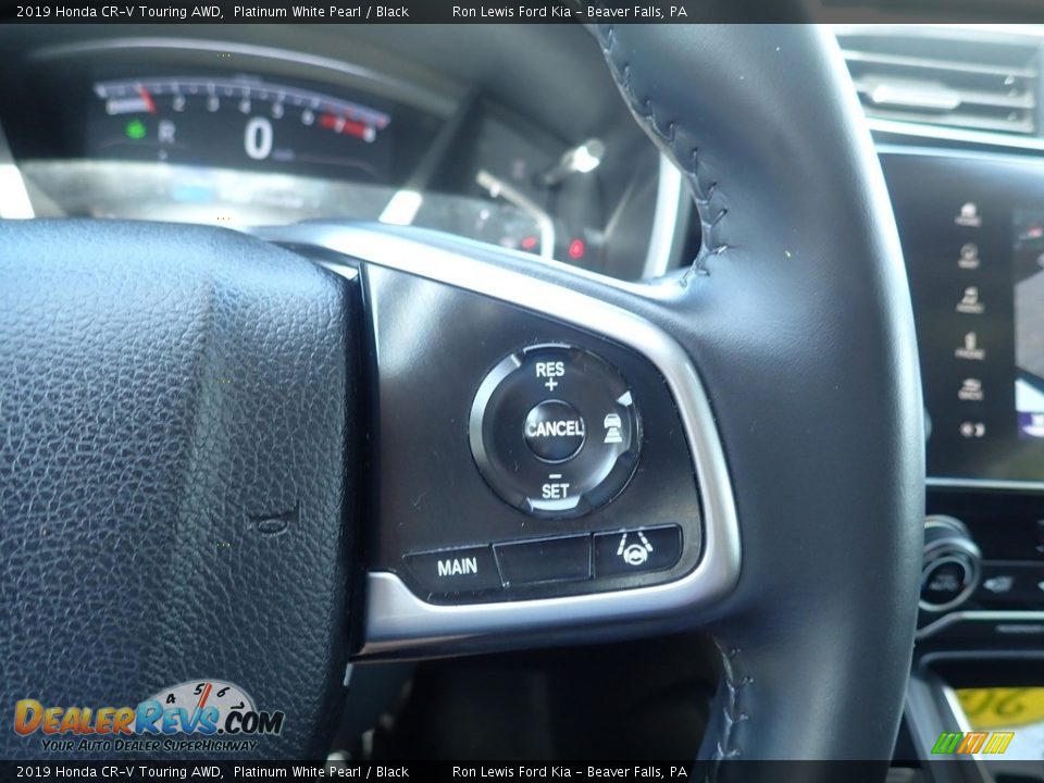 2019 Honda CR-V Touring AWD Platinum White Pearl / Black Photo #23