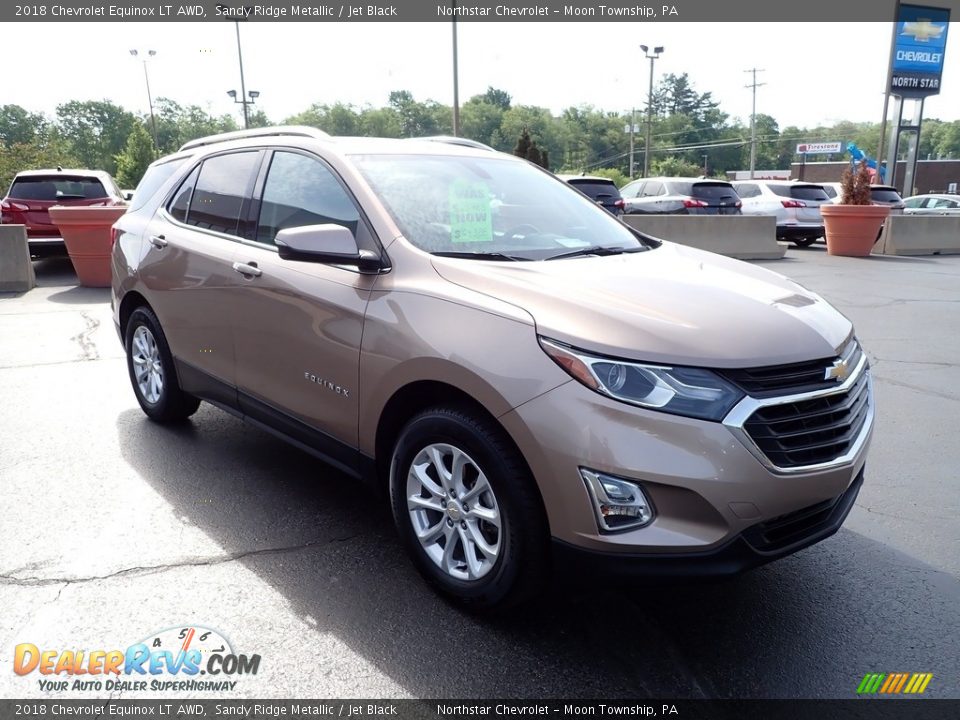 2018 Chevrolet Equinox LT AWD Sandy Ridge Metallic / Jet Black Photo #11