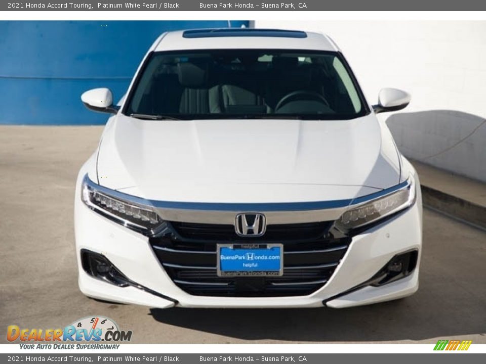 2021 Honda Accord Touring Platinum White Pearl / Black Photo #3