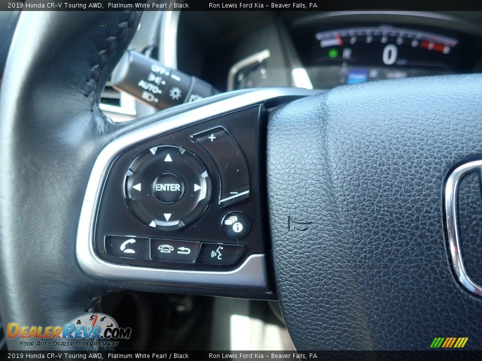 2019 Honda CR-V Touring AWD Platinum White Pearl / Black Photo #24