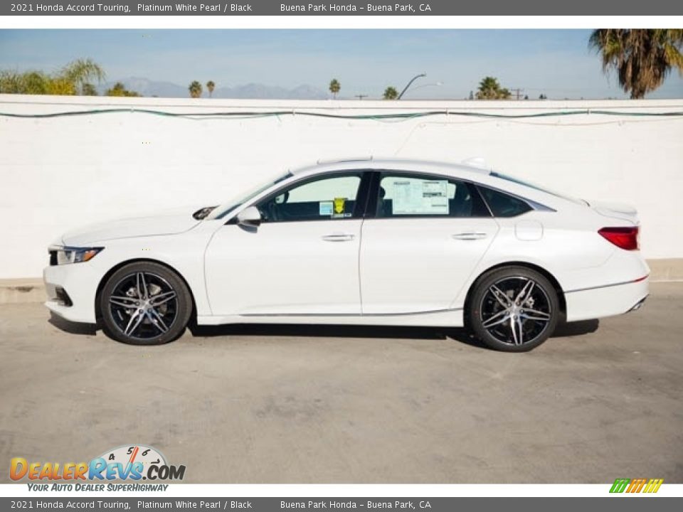 2021 Honda Accord Touring Platinum White Pearl / Black Photo #4